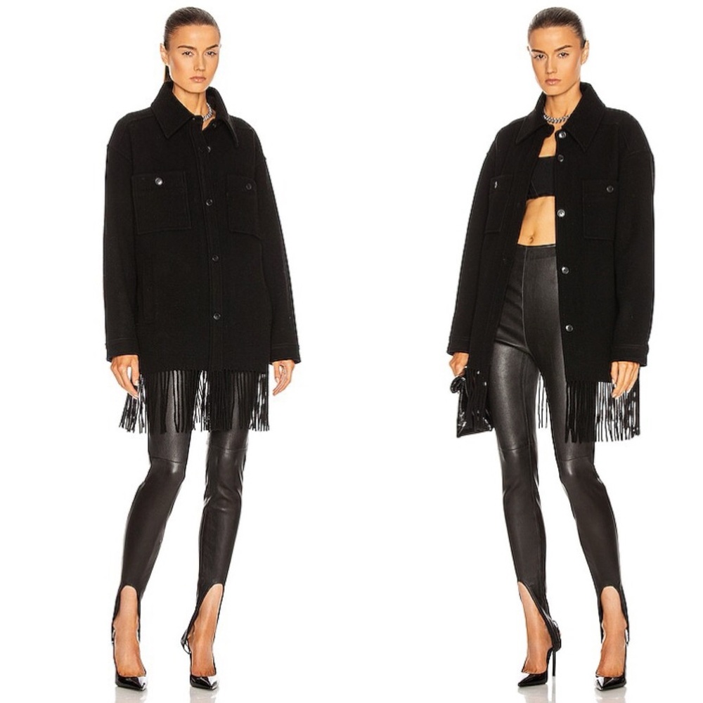NWT ALEXANDER WANG
Fringe Wool Peacoat